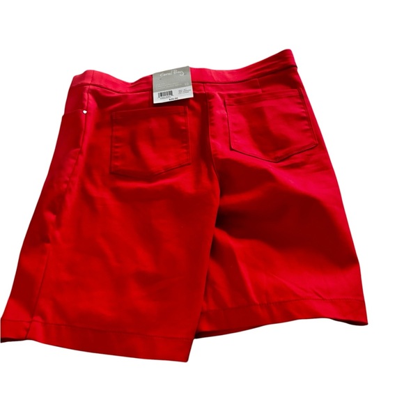 Coral Bay Bright Red Women's Bermuda Shorts - Picture 2 of 4